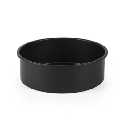 Image of Salter BW12551EU7 Bakes Cake Tin Set 3 Piece Round Pans, Non Stick Baking Tins, Oven Safe Up to 220C, Moulds, PFOA Free, Deep Straight Sides, 12/16/21 cm, Sponge/Wedding/Birthday Cakes, Black