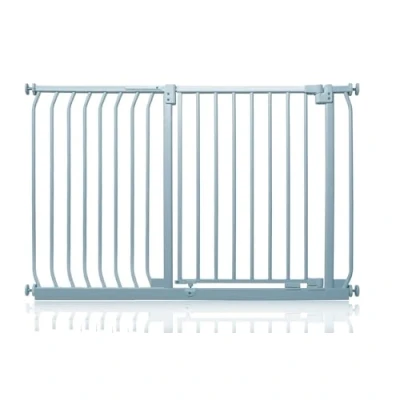 Image of Safetots Elite Pressure Safety Gate, 125cm 134cm, Matt Grey, Fit Stair Baby Gate for Doors Hallways and Spaces, Barrier, Easy Installation
