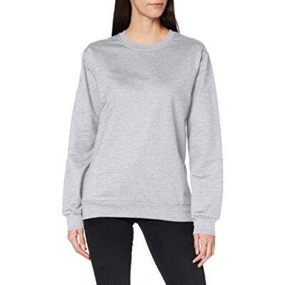 Image of Trigema Unisex Sweatshirt Grey Grau (hellgrau melange 110) 10