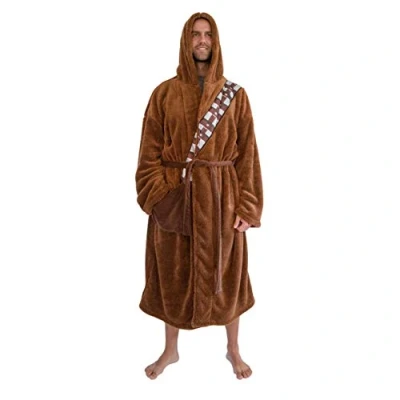 Image of Star Wars Chewbacca Hooded Bathrobe For Adults Big And Tall XXXL