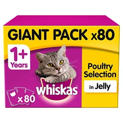 Image of Whiskas Poultry Selection in Jelly, 80 x 100g