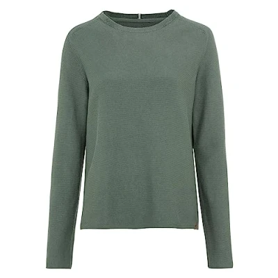 Image of camel active Women&#039;s Basic Knitted Jumper with Crew Neck Sweatshirt, Green, XS