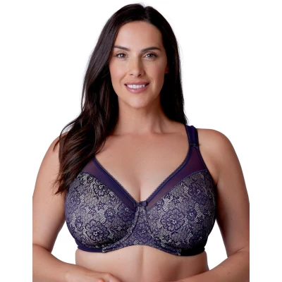 Image of Berlei Womens Beauty Everyday Minimizer Bra, Aubergine, 44G UK