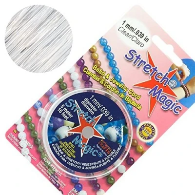 Image of Stretch Magic 1mm Clear Elastic Beading Thread 5m Reel
