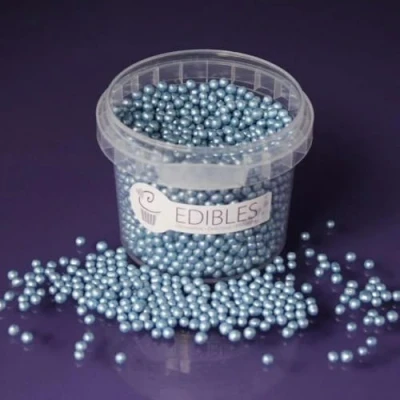 Image of Purple Cupcakes Pearls SHIMMER INDIGO Cake and Cupcake Sprinkles for Birthdays, Weddings all occassions