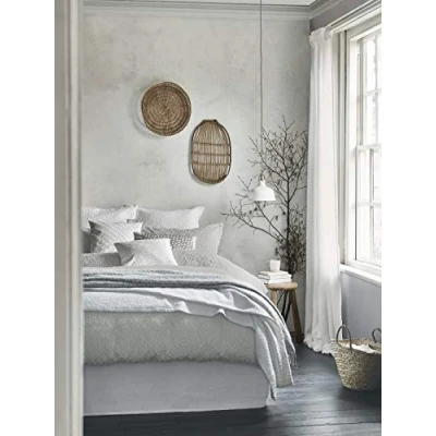 Image of MURMUR Nara Duvet Cover Cloud Grey, 100% COTTON 240 THREAD COUNT, Double