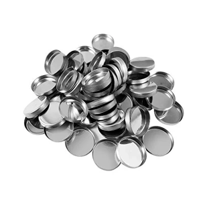 Image of Allwon 56 Pack Empty Round Metal Pans for Eyeshadow Palette Magnetic Makeup (26mm)