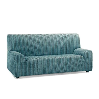 Image of Martina Home 3 Seater Sofa Cover, Texture, Blue, Plazas, 180 a 240 cm de ancho
