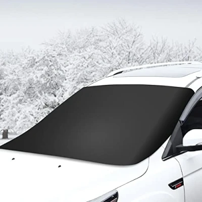 Image of Car Windshield, Magnetic Protective Windscreen, Snow Ice Frost Sun UV Dust Water Resistant, Front Window Shade Protector, for Van SUV Winter, 165x110cm