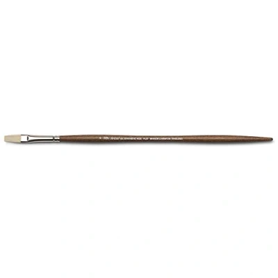 Image of Winsor &amp; Newton Oil Painting Brush, Synthetic, Brown, Nr. 4 Flachpinsel