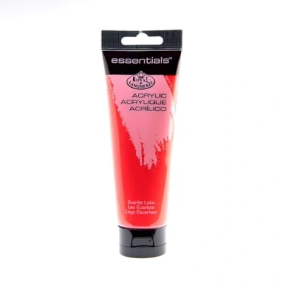 Image of Royal &amp; Langnickel 120ml Essentials Tubes Acrylic Paint 36 Colours (Scarlet Lake RAA 136)