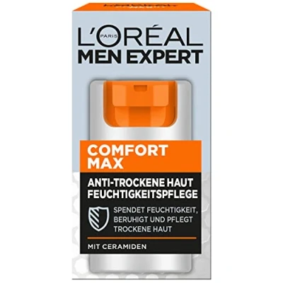 Image of L&#039;Oréal Men Expert Comfort Max Anti Dry Skin Moisturiser, Moisturises and Soothes Skin, 1 x 50ml