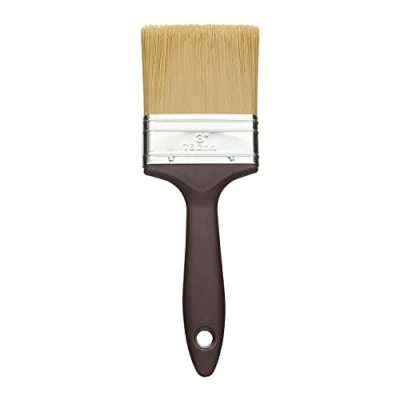 Image of Fit for The Job 3 inch Woodcare Brush Applying Woodstains, Varnish, Preservatives &amp; Treatments on All Types of Wood inc. Sheds Fences, Furniture, Smooth Planed Rough Sawn Timber, 3&quot; 75mm