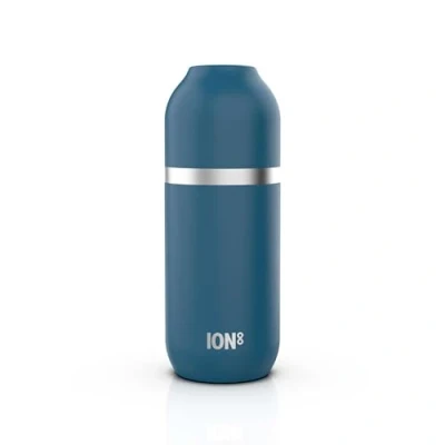 Image of ION8 Vacuum Insulated ThermoShield Flask for Hot Drinks or Cold Drinks, Large Mug, 2 Cups Capacity, Magnetic Cap, and Soft Base Pad Stylish Eco Friendly, Deep Teal