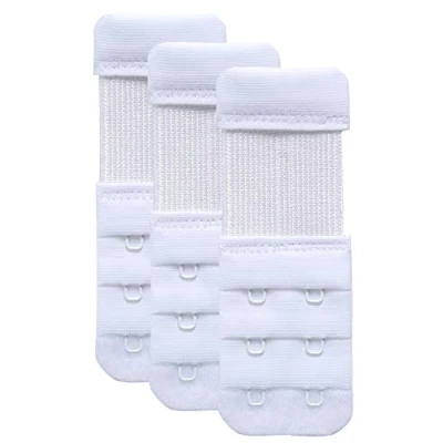 Image of YARBAR Women&#039;s Bra Extender 2 Hook Soft Stretchy Strap Extension Comfortable 3PCS
