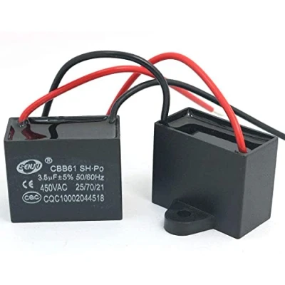 Image of Fasizi 2Pcs CBB61 3.5uF 450V AC 50/60Hz Air Conditioner Fan Motor Running Capacitor