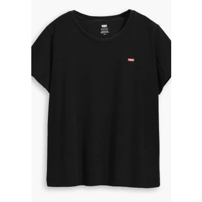 Image of Levi&#039;s Women&#039;s Plus Size The Perfect Tee T Shirt, Mineral Black, XXL