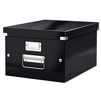 Image of Leitz A4 Storage Box, Click and Store Range 60440095 Medium, Black
