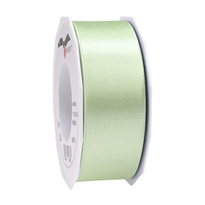 Image of C.E. Pattberg SATIN mint green gift ribbon, 27 yards for Wrapping Gifts, 1.6 inches width, Ribbon Decorating &amp; Crafting, Decorative every occasion