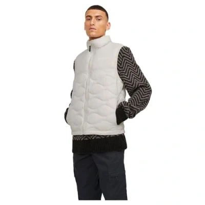 Image of JACK &amp; JONES Men&#039;s Jjenoah Bodywarmer Collar Sn Vest, Moonbeam, S