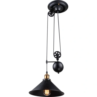 Image of Globo One bulb hanging light Viktor height adjustable