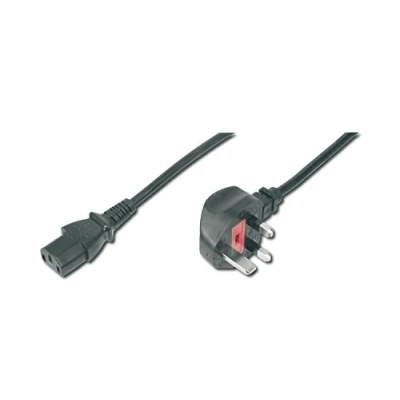 Image of DIGITUS Mains connection cable 1.8 m BS 1363 90 to C13 plug/socket H05VV F3G 0.75 mm²