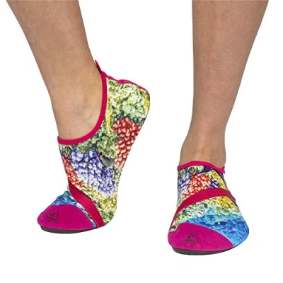 Image of Cressi CRG1B Unisex Adult Aqua Socks Lady Water Shoes for Aquatic Sport, Swimming, Pool, Beach Walk Coral Fantasy, UK 4/4.5 EU 36/37