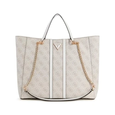 Image of guess Noreen Shopper Bag with Logo 4g SG900022 Dove Logo, multi coloured, m
