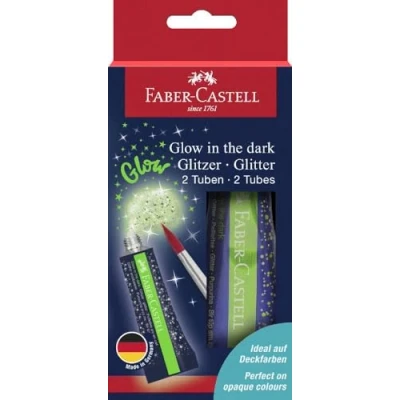 Image of Faber Castell Glitter Glow in the dark 12 ml 2x BC