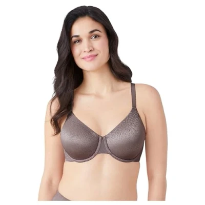 Image of Wacoal Women&#039;s Back Appeal Underwire Bra Full Coverage, Opaque, Cappuccino, 36E
