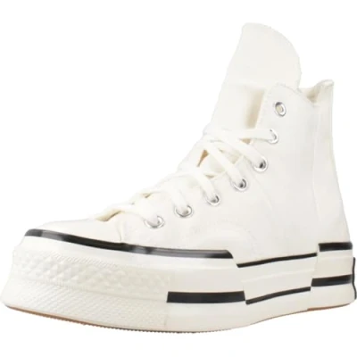 Image of Converse Lifestyle Chuck PLUS Hightop trainers, Women&#039;s, Size: 5.5, Beige Textile