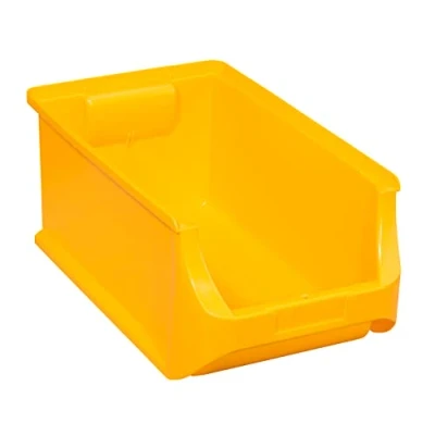 Image of Allit 456214 Size 4 Storage Bin, Yellow, 355 x 205 150 mm