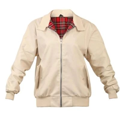Image of Harrington Jacket by SKYTEXUK Classic/Retro/Mod/Scooter, 8 colours, sizes S 5XL (5XL, Beige)