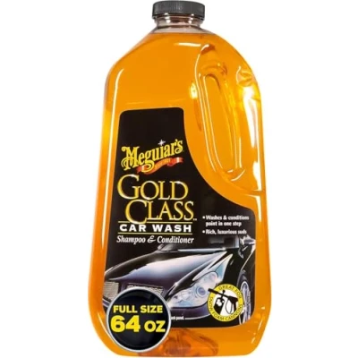 Image of Meguiar&#039;s G7164EU Gold Class Car Wash Shampoo &amp; Conditioner 1.89L Biodegradable Formula, 1800 ml