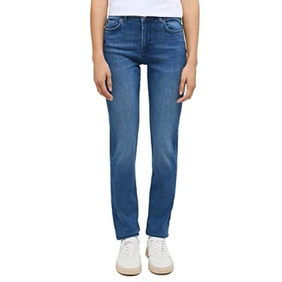 Image of MUSTANG Women&#039;s Style Crosby Relaxed Slim Jeans, Medium Blue 702, 26W x 30L