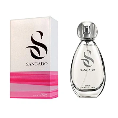 Image of SANGADO Costa Del Sol Perfume for Women, 8 10 hours Long Lasting, Floral Woody Musk, Fine French Essences, Extra Concentrated Parfum, Elegant, 50 ml Spray
