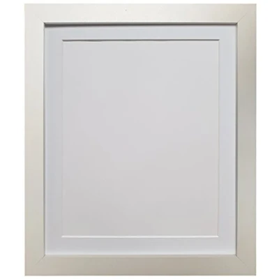 Image of FRAMES BY POST White with Mount, 20 x 16 Image Size 12 Inch H7 Picture Photo Frame, Wood Plastic Glass