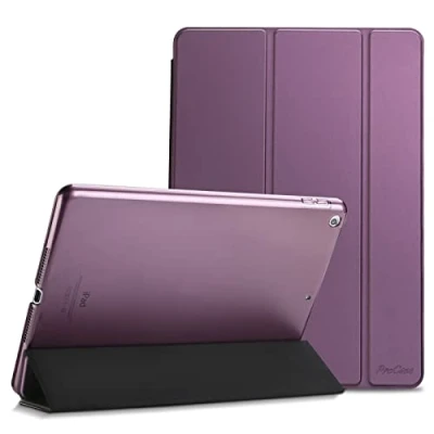 Image of ProCase Smart Case for iPad 6th/iPad 5th Generation/iPad 9.7 Inch 2018 2017(Model: A1893 A1954 A1822 A1823), Ultra Slim Lightweight Stand with Translucent Frosted Back Purple