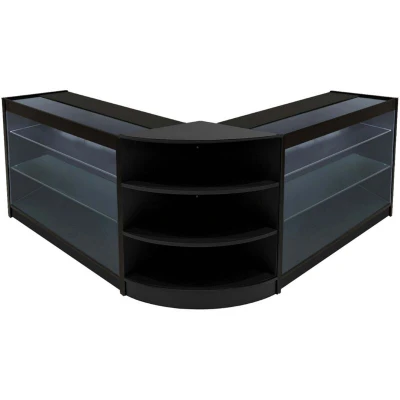 Image of Apollo LED Shop Counter Set LM60 &amp; 2 x K1200 Black