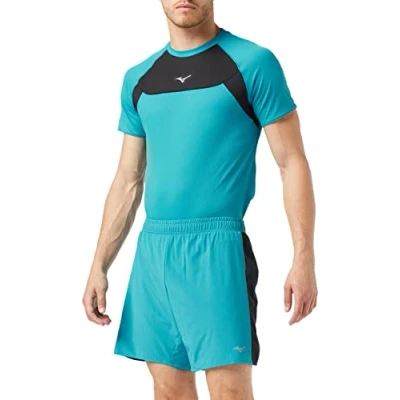 Image of Mizuno Men&#039;s Alpha 7.5 Short, Algiers Blue/Black, XXL