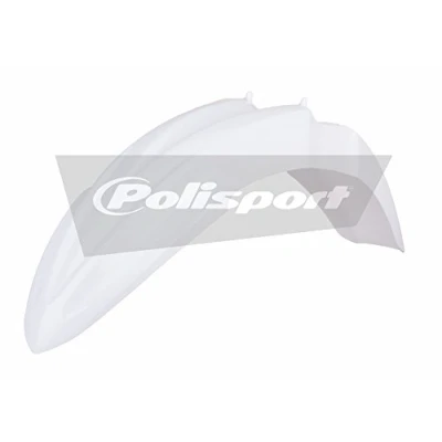 Image of Polisport Kawasaki Front Fender KX 85 100 112 2014 2022, White Motocross4u