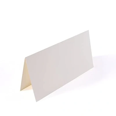 Image of Vaessen Creative Large Rectangular Florence Blank Craft Cards, Ivory, Set of 25, Matching Envelopes Available