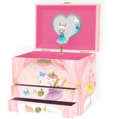 Image of Musical Ballerina Jewellery Box for Girls Childrens Music Box, Gifts Girls, Toys, 17.1 x 13.3 15.2 cm