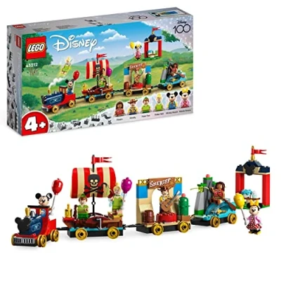 Image of LEGO 43212 Disney: Disney Celebration Train​ Set with Moana, Woody, Peter Pan and Tinker Bell Parade Floats plus Mickey Minnie Mouse, Toy for Kids Aged 4 Plus, Disney&#039;s 100th Anniversary Series