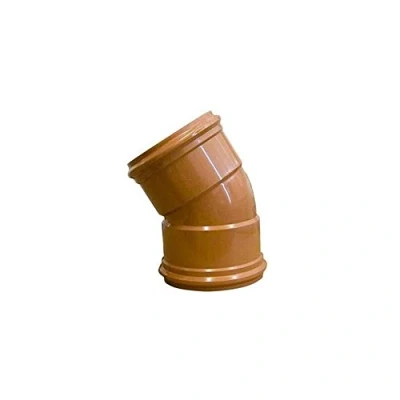 Image of 110mm Underground Drainage 45deg Double Socket Bend Pipelife