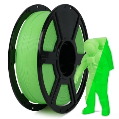 Image of FLASHFORGE Glow in The Dark Rapid PLA Filament 1.75mm, High Flow Speedy 3D Printer Luminous Green, Max 500mm/s Speed Printing, Brightness and Long Lasting Glowing Effect