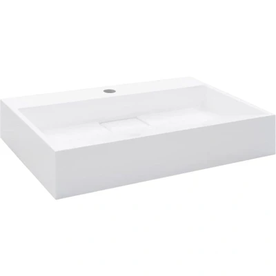 Image of vidaXL Wash Basin 60x38x11 cm Mineral Cast/Marble Cast White