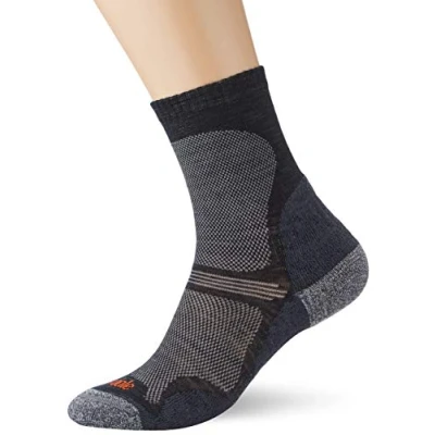 Image of Bridgedale Hike UL Merino Perf. Crew Socks, Unisex Adult, Black, One Size