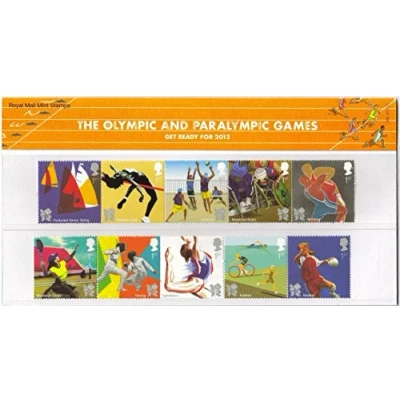 Image of Royal Mail 2011 The Olympic and Paralympic Games Stamps in Presentation Pack PP433 (printed no. 458)