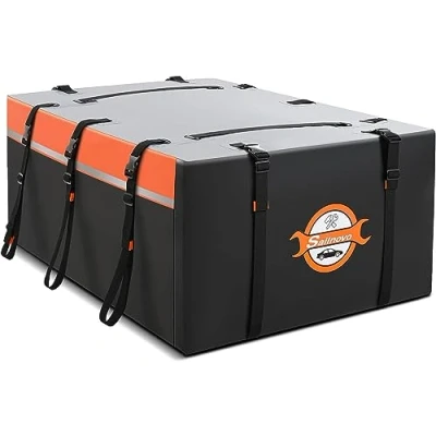 Image of Sailnovo 20 Cubic Feet Roof Box Car Foldable Bag Waterproof Portable Boxes